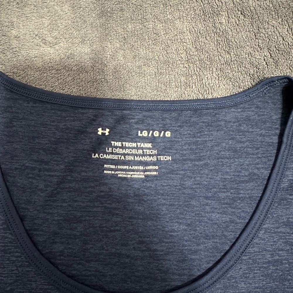 Under Armour Men's Blue Tank Top - Picture 2 of 4